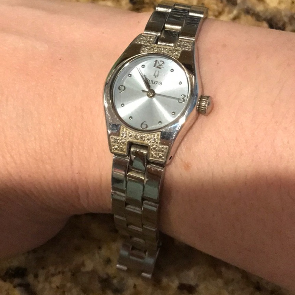 Bulova women’s watch with diamonds